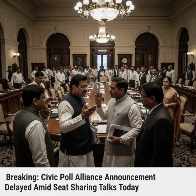 Civic Poll Alliance Talks Stall: Seat Sharing Hurdles Delay Announcement — Breaking News — Trend Duniya