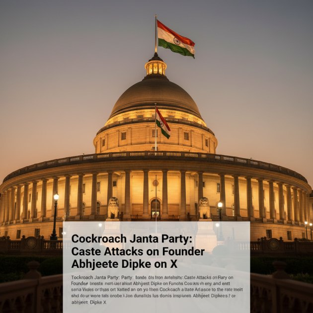 Cockroach Janta Party Founder Abhijeet Dipke Faces Caste Attacks on X — Politics &amp; Government — Trend Duniya