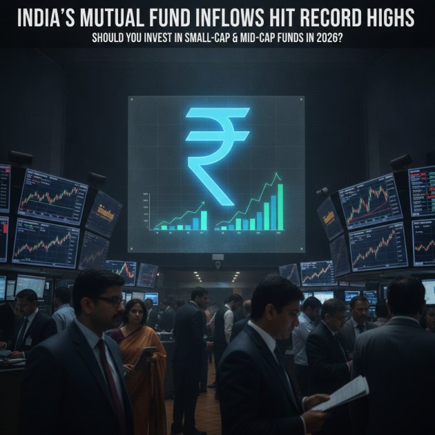 India Mutual Fund Inflows Hit Record Highs: Invest in Small/Mid-Cap Funds in 2026? — Finance &amp; Money — Trend Duniya