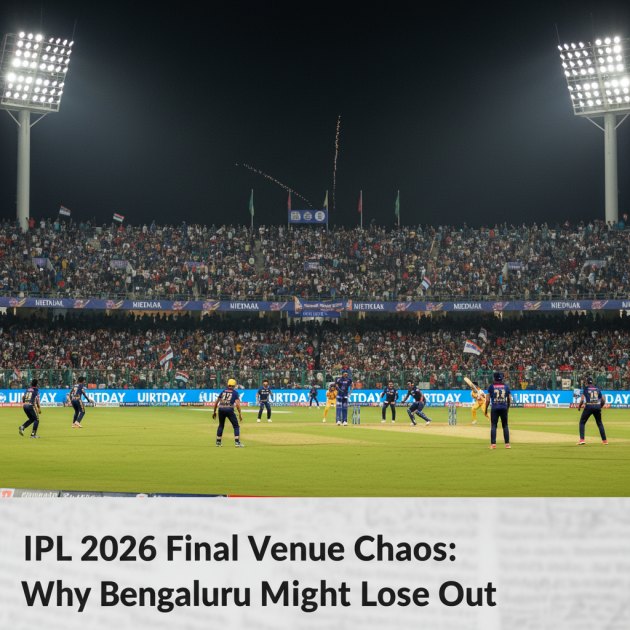 IPL 2026 फाइनल वेन्यू पर बड़ा सवाल: क्या बेंगलुरु से छिन जाएगा मेजबानी का हक? — Cricket/IPL — Trend Duniya