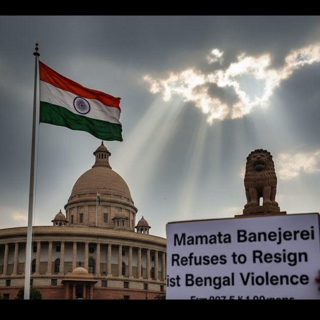 Mamata Banerjee Refuses to Resign: Bengal Violence &amp; President's Rule Debate — Politics &amp; Government — Trend Duniya