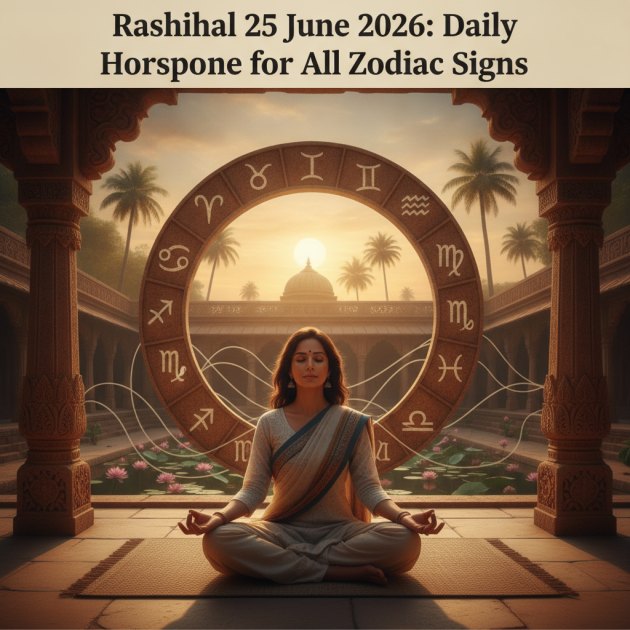 आज का राशिफल 25 June 2026 — सभी 12 राशियों का सम्पूर्ण भविष्यफल — Rashifal &amp; Astrology — Trend Duniya