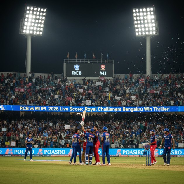 RCB vs MI Live Score: Royal Challengers Bengaluru Clinch Thrilling IPL 2026 Victory! — Cricket &amp; Sports — Trend Duniya