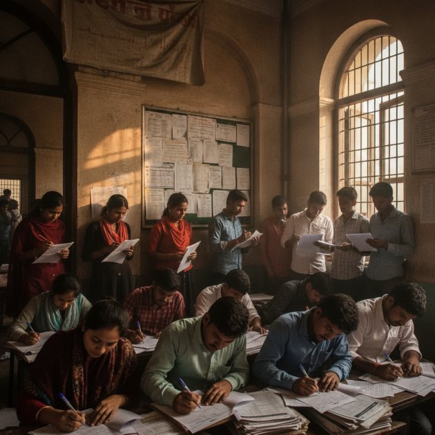 SSC CGL 2025: Ballia's Youth Fight Exam Chaos for Sarkari Naukri Dreams — Jobs — Trend Duniya