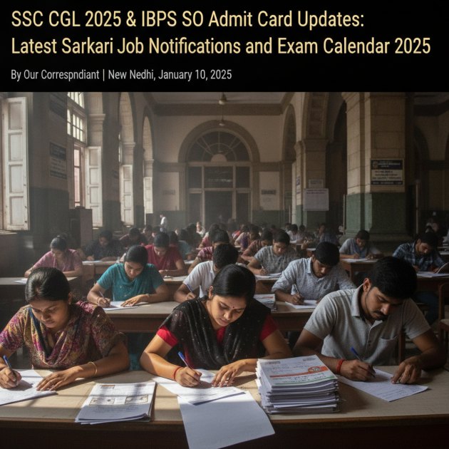 एसएससी सीजीएल 2025 और आईबीपीएस एसओ एडमिट कार्ड: सरकारी नौकरी अपडेट — Jobs — Trend Duniya