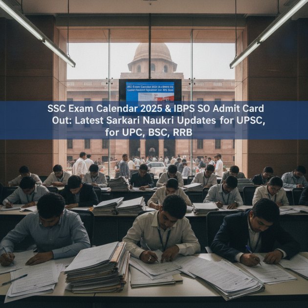 SSC Exam Calendar 2025 &amp; IBPS SO Admit Card: Your Sarkari Naukri Guide — Jobs — Trend Duniya