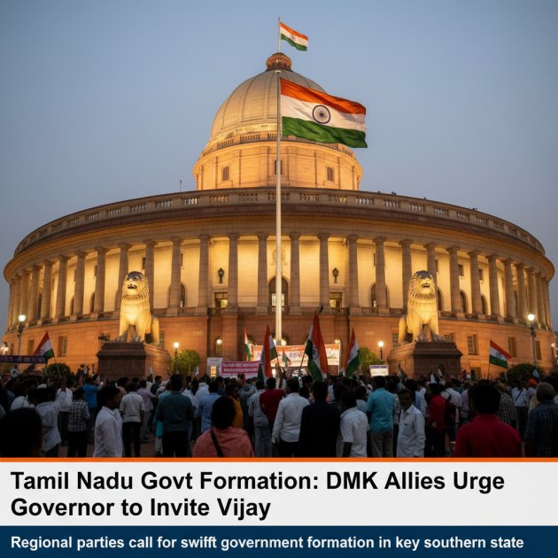 Tamil Nadu Government Formation: DMK Allies Urge Governor to Invite Vijay — Politics &amp; Government — Trend Duniya